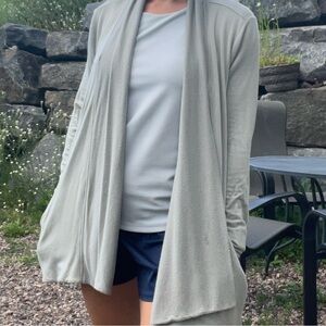 Women’s Athleta Sage Green Pranayama Wrap Sweater